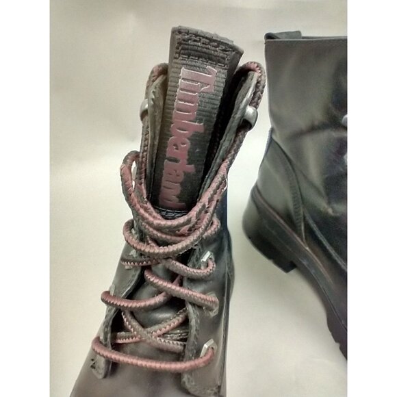 Timberland Malynn EK+ Black Leather Waterproof Lace-Up Boots Shoes Women's 7 - Picture 12 of 13